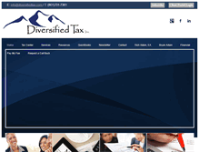 Tablet Screenshot of diversifiedtax.com